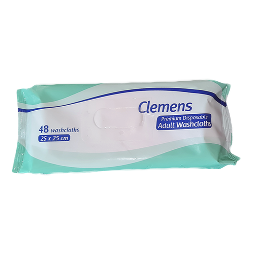 Buy Clemens Adult Disposable Washcloths (12pkts/Case) | nappycare.co.za