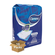 Buy Clemens Disposable Underpad / Linen Saver with fluff and Polymers 60cm x 60cm (Per Box = 10 Packs) | nappycare.co.za