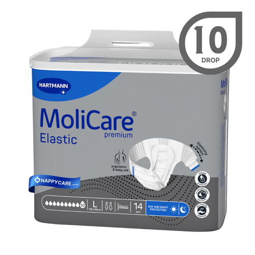 Buy MoliCare Premium Elastic  Overnight Slip (10 Drop) (NEW) | nappycare.co.za