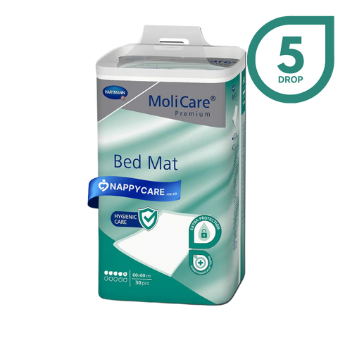 Buy Molicare Premium Bed Mat 5 Drop Bed Protector / Linen saver (Disposable) | nappycare.co.za
