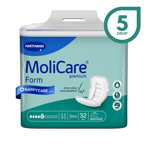 Buy MoliCare Premium Form Unisex Adult Pads (5 Drop) (NEW LARGER PACKS) | nappycare.co.za