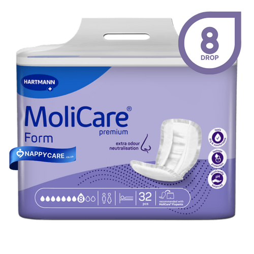 Buy MoliCare Premium Form Unisex Adult Pads (8 Drop) (NEW LARGER PACKS) | nappycare.co.za