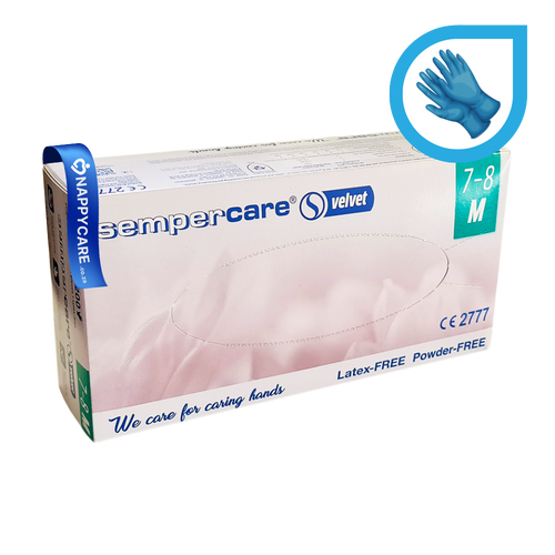 Buy Sempercare Nitrile  Powder-Free Exam Gloves (100 Pcs packs) | nappycare.co.za