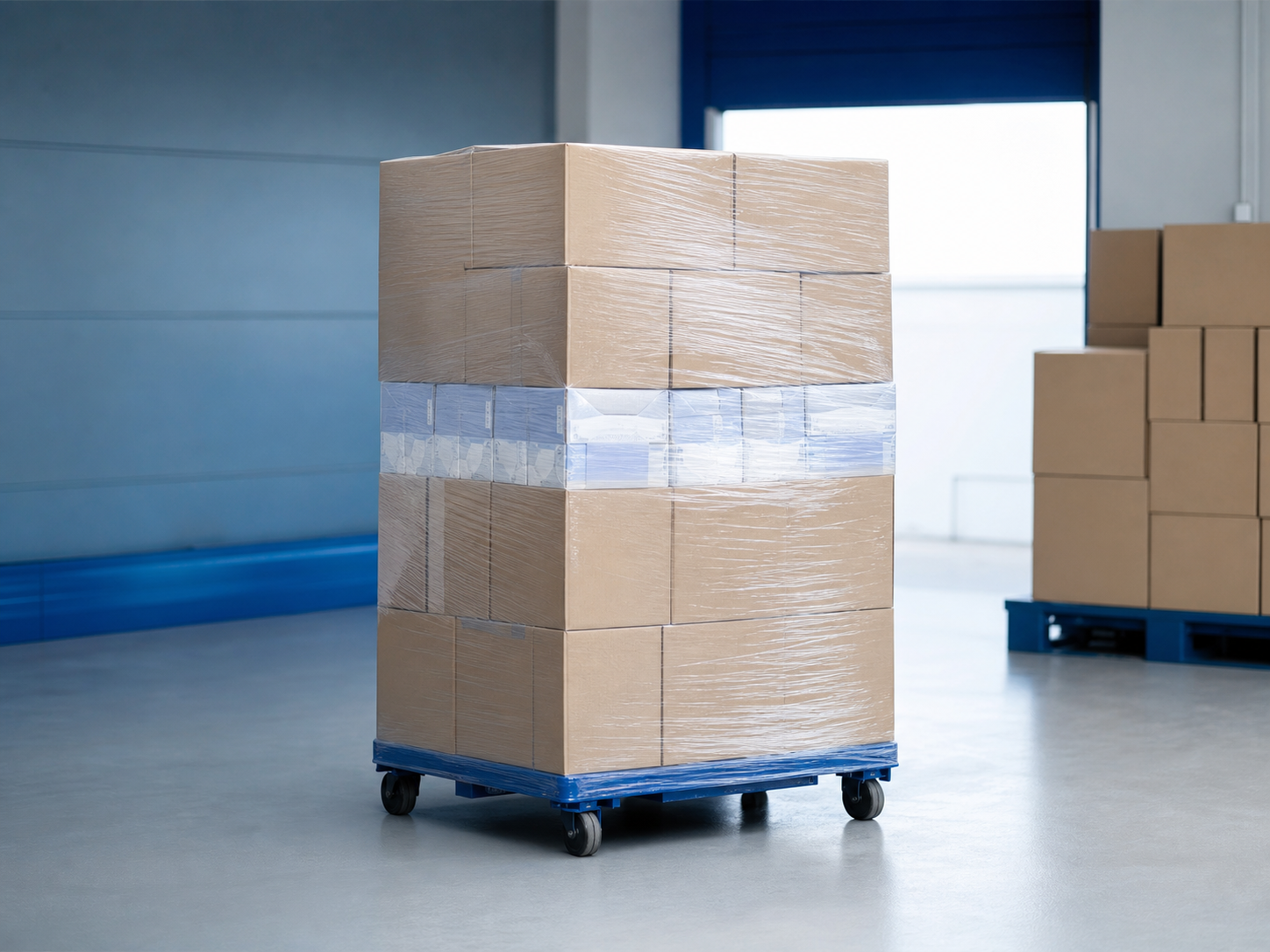 Bulk cartons of adult incontinence products prepared for home delivery